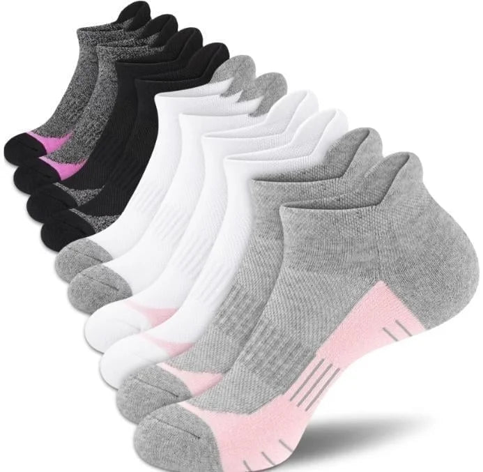 Smilooen 12 Pairs Womens Ankle Socks Colorful ComfortSoft Lightweight Sports Athletic Socks