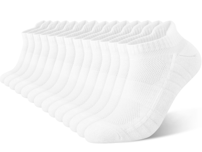 Smilooen Athletic Ankle Mens Socks Cushioned Low Cut Socks for Men Black Ankle Socks Value Pack 14 Pairs
