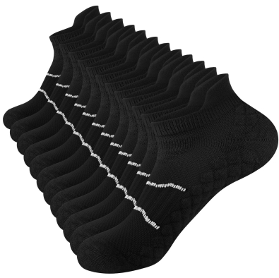 Smilooen Ankle Socks for Women Low Cut Athletic Running Breathable Cushioned Socks 6 Pairs